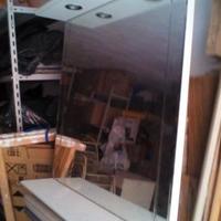 Specchiera da bagno, bianca con 2 faretti