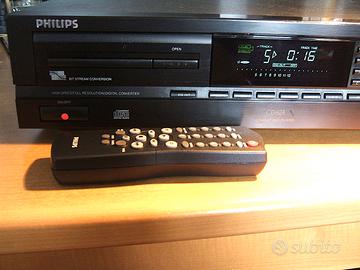philips cd-624 lettore cd con telecomando