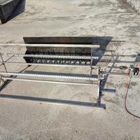 spiedo girarrosto barbecue griglia acciaio inox