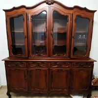 Credenza con vetrina stile Luigi XV divisibile