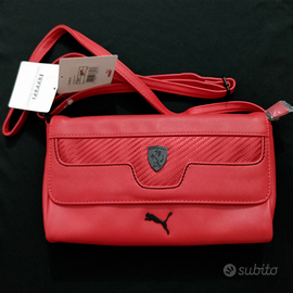 BORSA ROSSA PUMA FERRARI BORSETTA PICCOLA ECOPELLE