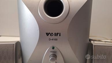 SISTEMA DOLBY WELFI SUBWOOFER + 4 CASSE USATO