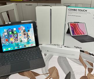 Ipad 9gen+pencil 1gen+cover tastiera logitech