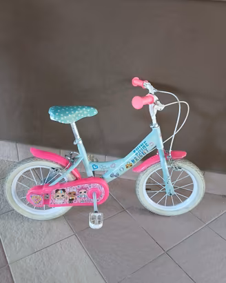 bici bimbo 14 pollici tenuta bene 