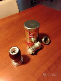 macinapepe in argento e legno