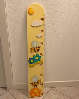 Misuratore altezza bambini in legno