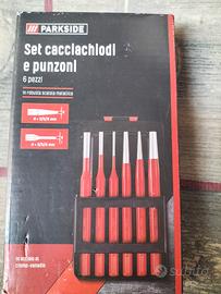 Set Caccia chiodi e punzoni Parkside nuovo 