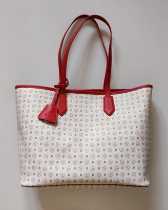 Pollini, shopping bag. Heritage, avorio/lacca