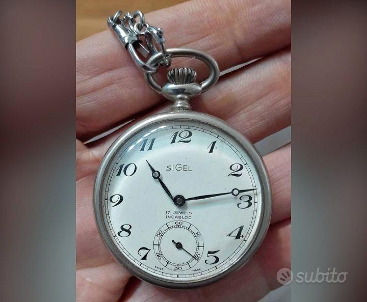 Orologio da tasca perseo 17 jewels incabloc outlet