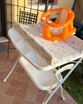 Fasciatoio con vasca bagnetto