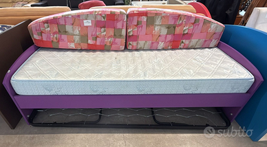 Letto singolo con secondo letto estraibile Nuovo