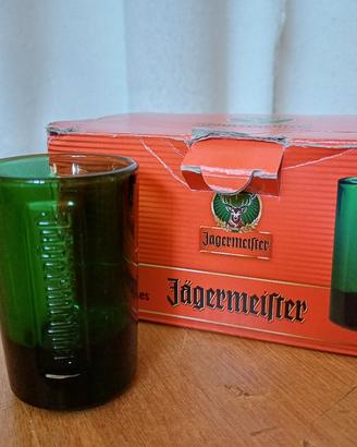 6 Bicchierini Verdi 2 CI Jagermeister Nuovi