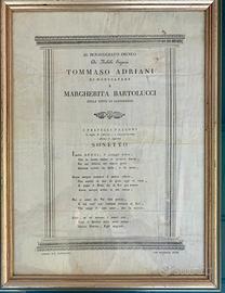 Pregiata stampa di antiquariato del 1829