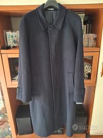 Cappotto uomo classico lungo blu lana taglia 6/54