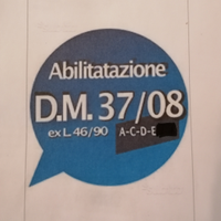 Responsabile tecnico impianti, lettere a, c, d, e