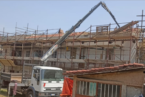 Eurocargo e 120 trilaterale con gru