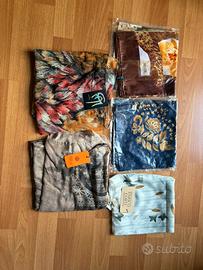 5 foulard donna nuovi