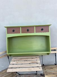 Piattaia/Mensola da muro in legno Shabby chic
