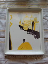 Vassoio in ceramica Remo Brindisi