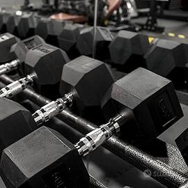 Pesi x palestra/ manubri essgonali da 2,5 a 30 kg