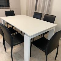 Tavolo allungabile 160x90 bianco