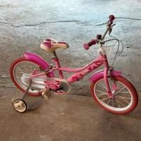 Bicicletta taglia 14, bambina 3-8 anni