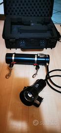 Lampada speleo HID con valigia stagna