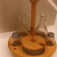 Oliera vintage in legno