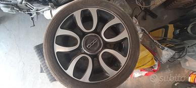 4 Gomme Estive Goodyear+4 Cerchi in Lega Fiat 500L
