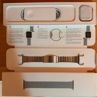 Apple watch acciaio 44 serie 6 bracciale maglie