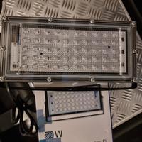 Faretto lampada led fluo alluminio 50w ip66 220v