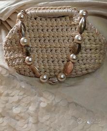 borsa in fettuccia fatta a mano 