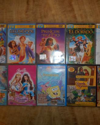 10 DVD CARTONI ANIMATI ORIGINALI.