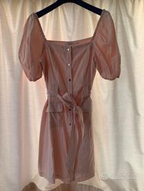 Abito rosa antico in viscosa