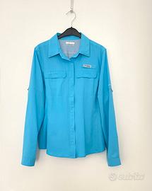 Camicia COLUMBIA PFG turchese (Atoll), tg. M