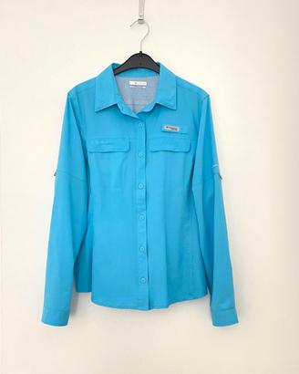 Camicia COLUMBIA PFG turchese (Atoll), tg. M