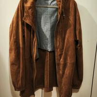 Giacca Liu.jo marrone xxl in pelle scamosciata