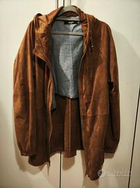 Giacca Liu.jo marrone xxl in pelle scamosciata