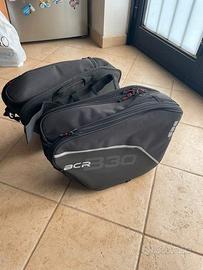 BORSE LATERALI DA MOTO B30 - 20-30 LITRI NERO BCR