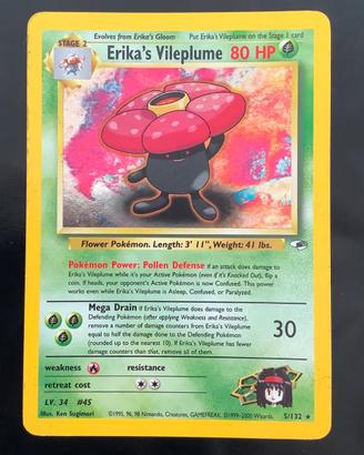 Carta Pokemon Erika's Vileplume (GH 5)
