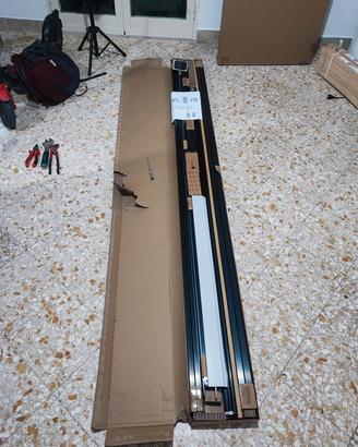 Ikea 2 telai per ante scorrevoli, nero, 200x236 