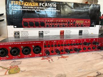 Scheda Audio BEHRINGER FCA 1616 firewire usb