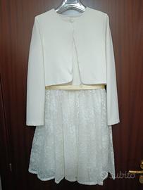 abito e giacca cerimonia bambina Comunione 