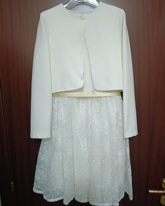 abito e giacca cerimonia bambina Comunione 