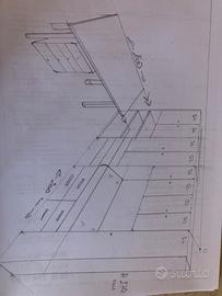 Cameretta in legno di ciliegio