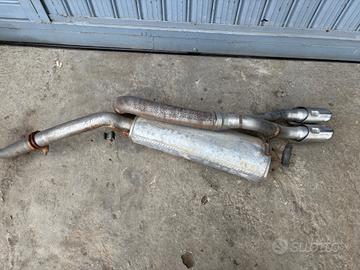 Scarico o marmitta doppio scarico per Fiat bravo