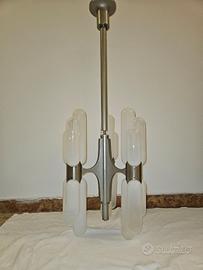 Lampadario vintage Torpedo Carlo Nason Mazzega