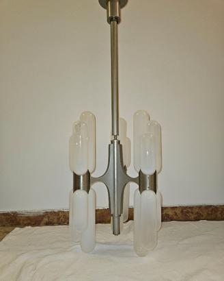 Lampadario vintage Torpedo Carlo Nason Mazzega