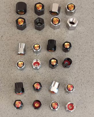 Cappelletti cappucci tappi valvole stemma PORSCHE