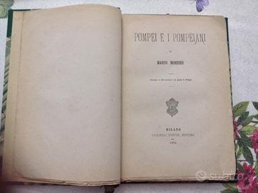 Libro Pompei e i Pompeiani di Marco Monnier 1873